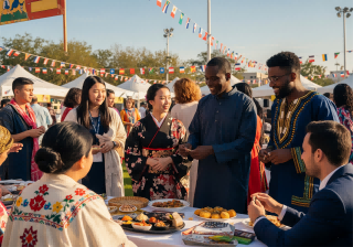 [Image of International Student Exchange illustration]